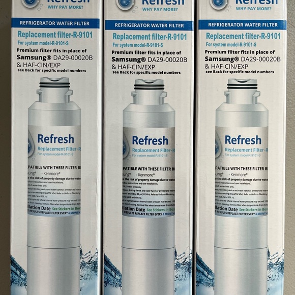 Refresh Replacement Refrigerator Water Filters Lot of 3 - Picture 1 of 2